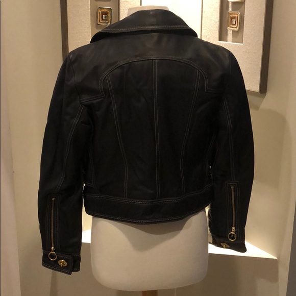 Vintage Coach Leather Jacket  NWT SIZE 10 - Picture 4 of 6